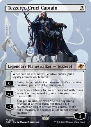 Tezzeret, Cruel Captain (Borderless) (EOE-287) - Edge of Eternities - Magic The Gathering