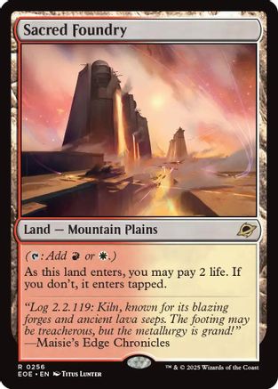 FOIL Sacred Foundry (EOE-256) - Edge of Eternities - Magic The Gathering