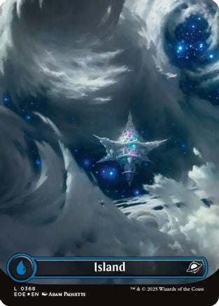 FOIL Island (0368) (Borderless) (Galaxy Foil) (EOE-368) - Edge of Eternities - Magic The Gathering