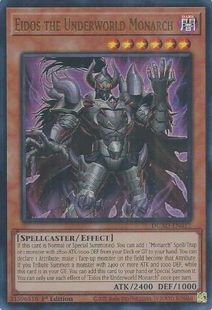 ULTRA RARE Eidos the Underworld Monarch (DUAD-EN017) - Duelist's Advance 1st Edition