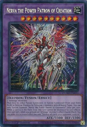 SECRET RARE Nerva the Power Patron of Creation (DUAD-EN033) - Duelist's Advance 1st Edition
