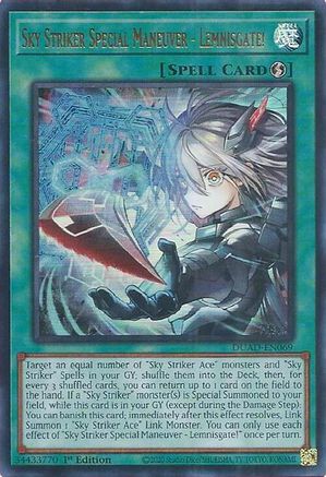 ULTRA RARE Sky Striker Special Maneuver - Lemnisgate! (DUAD-EN069) - Duelist's Advance 1st Edition