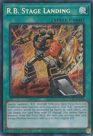 SECRET RARE R.B. Stage Landing (DUAD-EN096) - Duelist's Advance 1st Edition