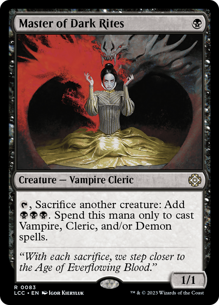 Master of Dark Rites (LCC-083) - The Lost Caverns of Ixalan Commander - Magic The Gathering