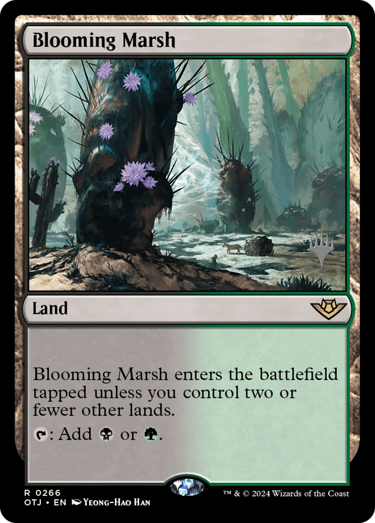 FOIL Blooming Marsh (PPOTJ-266P) - Outlaws of Thunder Junction Promos - Magic The Gathering
