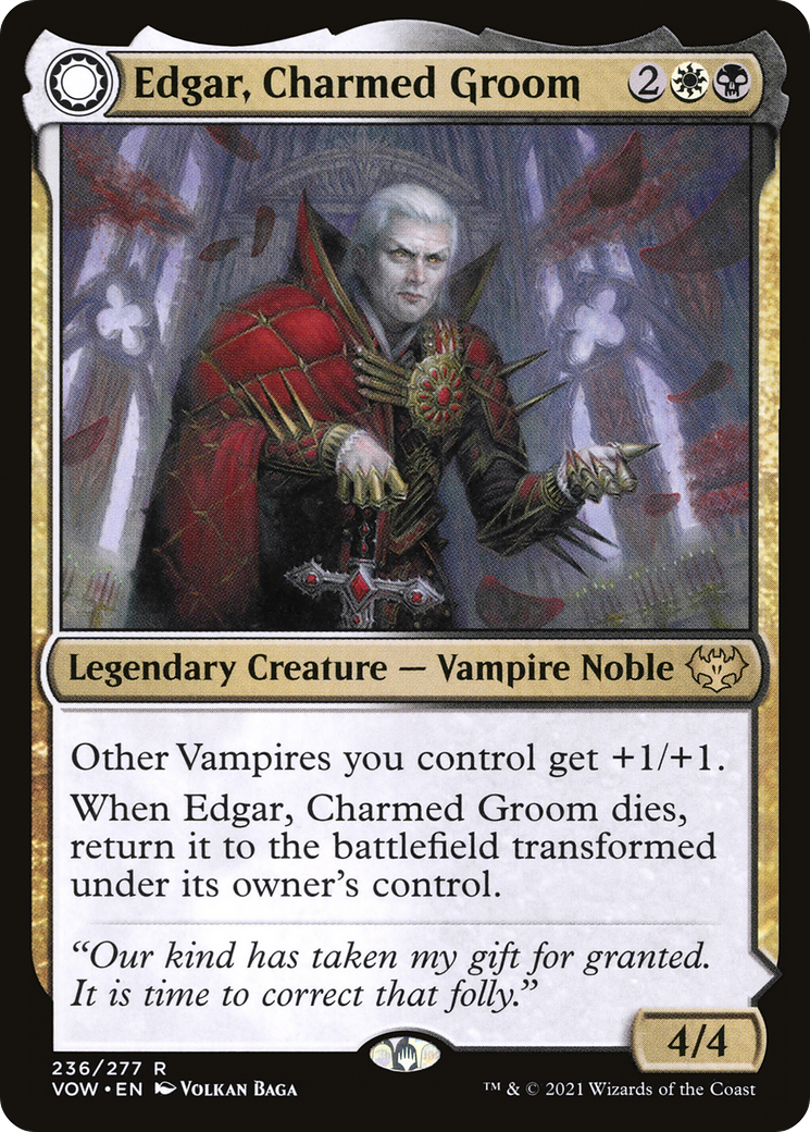 Edgar, Charmed Groom (VOW-236) - Innistrad: Crimson Vow - Magic The Gathering