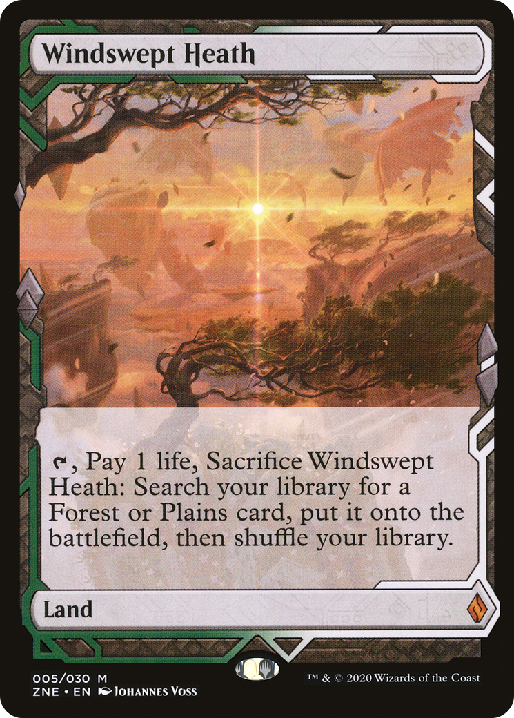 FOIL Windswept Heath (ZNE-005) - Zendikar Rising Expeditions - Magic The Gathering