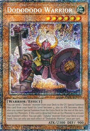 STARLIGHT RARE Dodododo Warrior (Starlight Rare) (DUAD-EN004) - Duelist's Advance 1st Edition