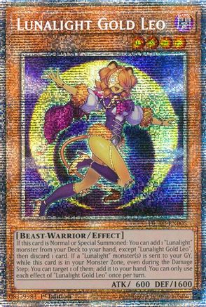 STARLIGHT RARE Lunalight Gold Leo (Starlight Rare) (DUAD-EN005) - Duelist's Advance 1st Edition