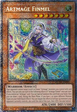 STARLIGHT RARE Artmage Finmel (Starlight Rare) (DUAD-EN009) - Duelist's Advance 1st Edition
