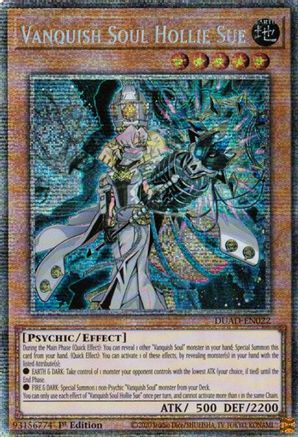 STARLIGHT RARE Vanquish Soul Hollie Sue (Starlight Rare) (DUAD-EN022) - Duelist's Advance 1st Edition