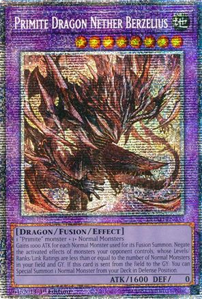 STARLIGHT RARE Primite Dragon Nether Berzelius (Starlight Rare) (DUAD-EN035) - Duelist's Advance 1st Edition