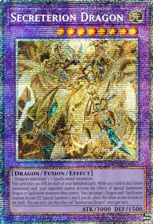 STARLIGHT RARE Secreterion Dragon (Starlight Rare) (DUAD-EN037) - Duelist's Advance 1st Edition