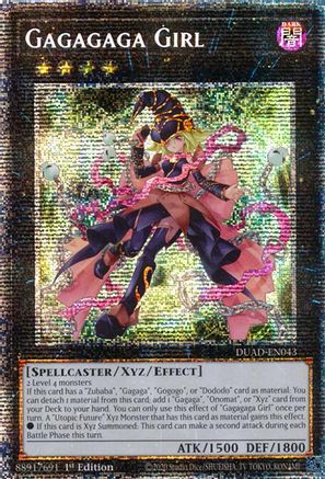 STARLIGHT RARE Gagagaga Girl (Starlight Rare) (DUAD-EN043) - Duelist's Advance 1st Edition