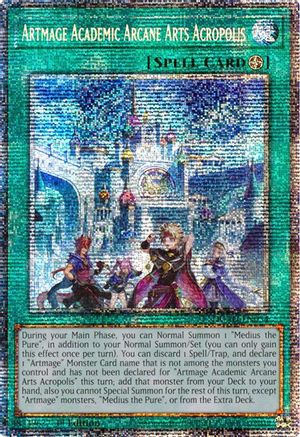 STARLIGHT RARE Artmage Academic Arcane Arts Acropolis (Starlight Rare) (DUAD-EN054) - Duelist's Advance 1st Edition
