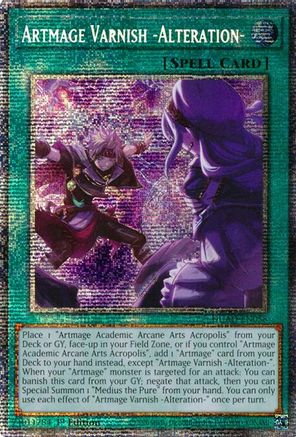 STARLIGHT RARE Artmage Varnish -Alteration- (Starlight Rare) (DUAD-EN058) - Duelist's Advance 1st Edition