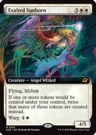 FOIL Exalted Sunborn (Extended Art) (EOE-318) - Edge of Eternities - Magic The Gathering