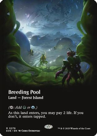 Breeding Pool (Borderless) (EOE-278) - Edge of Eternities - Magic The Gathering