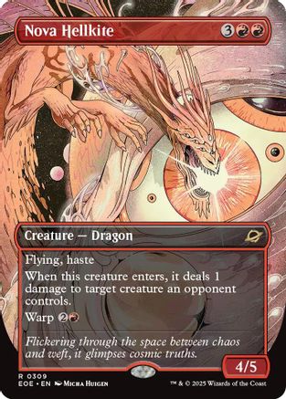 Nova Hellkite (Borderless) (EOE-309) - Edge of Eternities - Magic The Gathering
