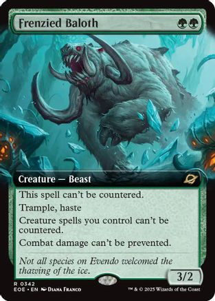 FOIL Frenzied Baloth (Extended Art) (EOE-342) - Edge of Eternities - Magic The Gathering