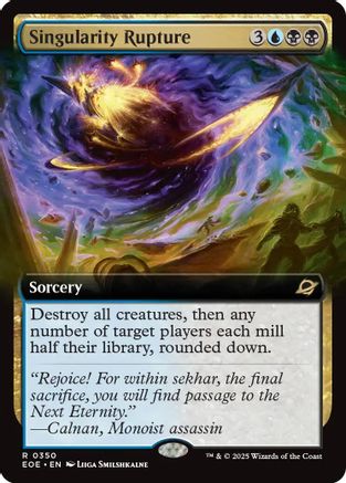 FOIL Singularity Rupture (Extended Art) (EOE-350) - Edge of Eternities - Magic The Gathering