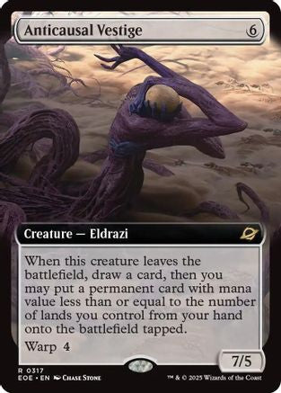Anticausal Vestige (Extended Art) (EOE-317) - Edge of Eternities - Magic The Gathering