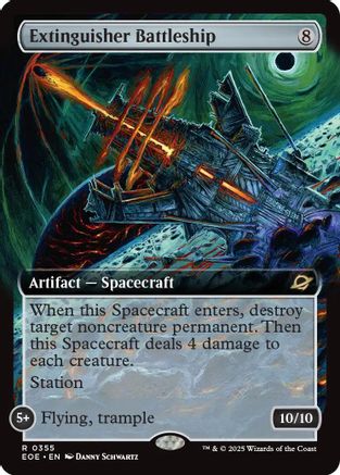 Extinguisher Battleship (Extended Art) (EOE-355) - Edge of Eternities - Magic The Gathering