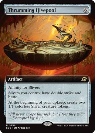 Thrumming Hivepool (Extended Art) (EOE-356) - Edge of Eternities - Magic The Gathering