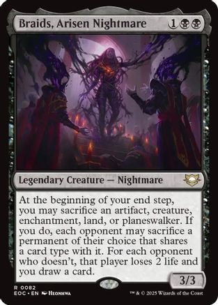 Braids, Arisen Nightmare (EOC-082) - Commander: Edge of Eternities - Magic The Gathering