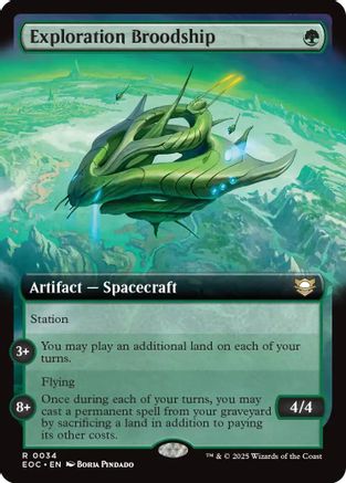 Exploration Broodship (Extended Art) (EOC-034) - Commander: Edge of Eternities - Magic The Gathering
