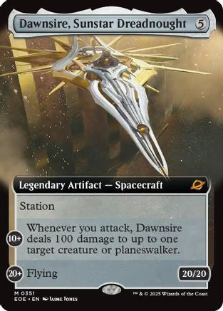 FOIL Dawnsire, Sunstar Dreadnought (Extended Art) (EOE-351) - Edge of Eternities - Magic The Gathering