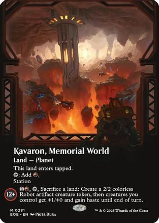 FOIL Kavaron, Memorial world (Borderless) (EOE-281) - Edge of Eternities - Magic The Gathering