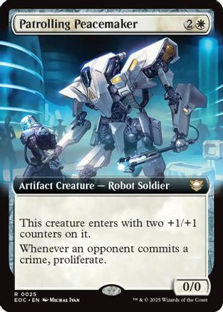 Patrolling Peacemaker (Extended Art) (EOC-025) - Commander: Edge of Eternities - Magic The Gathering