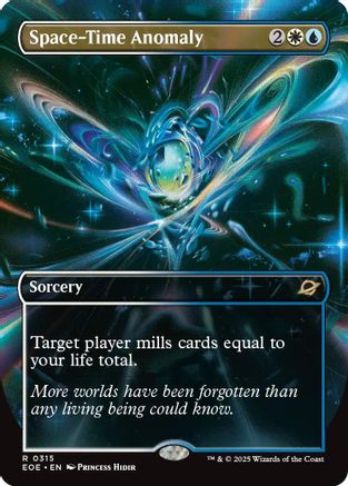 Space-Time Anomaly (Borderless) (EOE-315) - Edge of Eternities - Magic The Gathering