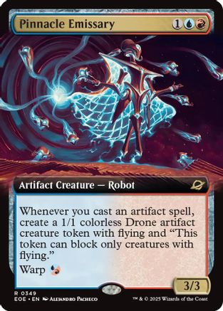 FOIL Pinnacle Emissary (Extended Art) (EOE-349) - Edge of Eternities - Magic The Gathering
