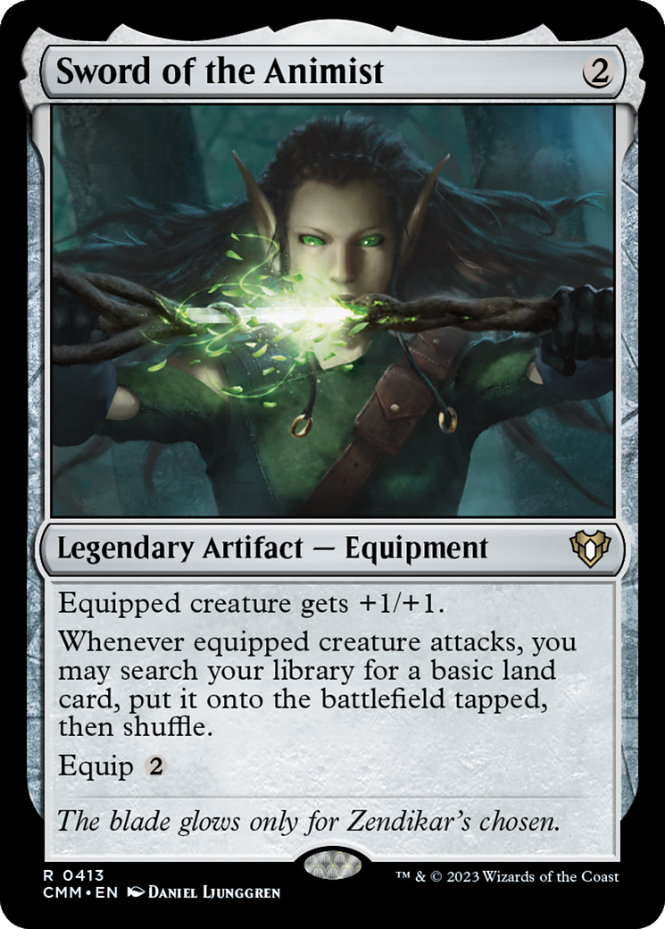 Sword of the Animist (CMM-413) - Commander Masters - Magic The Gathering