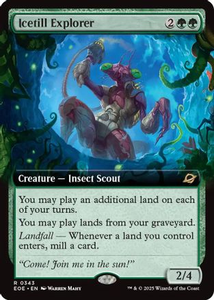 Icetill Explorer (Extended Art) (EOE-343) - Edge of Eternities - Magic The Gathering