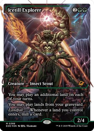 FOIL Icetill Explorer (Showcase) (Fracture Foil) (EOE-388) - Edge of Eternities - Magic The Gathering