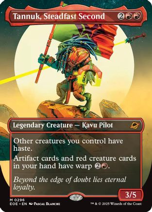 Tannuk, Steadfast Second (Borderless) (EOE-296) - Edge of Eternities - Magic The Gathering