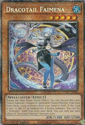 STARLIGHT RARE Dracotail Faimena (Starlight Rare) (JUSH-EN002) - Justice Hunters 1st Edition