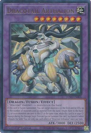 ULTRA RARE Dracotail Arthalion (JUSH-EN006) - Justice Hunters 1st Edition