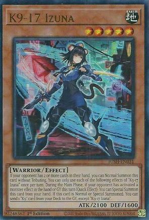 ULTRA RARE K9-17 Izuna (JUSH-EN031) - Justice Hunters 1st Edition