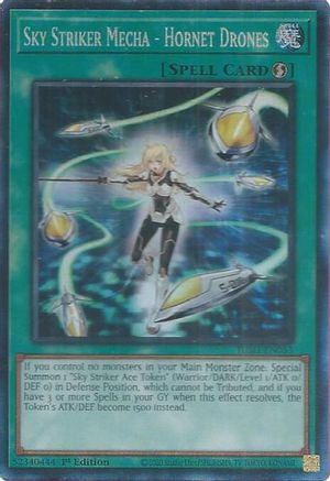 COLLECTOR'S RARE Sky Striker Mecha - Hornet Drones (CR) (JUSH-EN053) - Justice Hunters 1st Edition