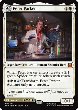 FOIL Peter Parker (SPM-010) - Marvel's Spider-Man - Magic The Gathering