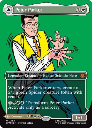 FOIL Peter Parker (Showcase) (SPM-232) - Marvel's Spider-Man - Magic The Gathering