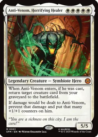 Anti-Venom, Horrifying Healer (SPM-001) - Marvel's Spider-Man - Magic The Gathering