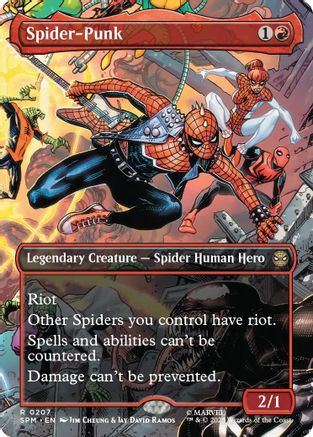 Spider-Punk (0207) (Borderless) (SPM-207) - Marvel's Spider-Man - Magic The Gathering