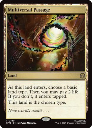 FOIL Multiversal Passage (SPM-180) - Marvel's Spider-Man - Magic The Gathering