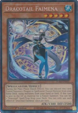COLLECTOR'S RARE Dracotail Faimena (CR) (JUSH-EN002) - Justice Hunters 1st Edition