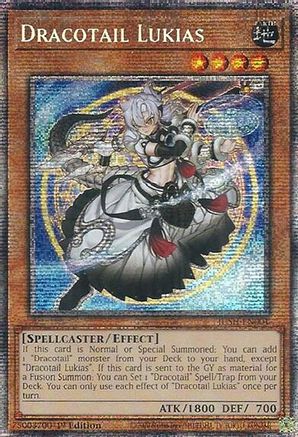STARLIGHT RARE Dracotail Lukias (Starlight Rare) (JUSH-EN001) - Justice Hunters 1st Edition